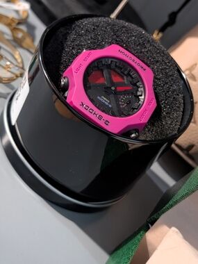 G-Shock Pink and Black Digital-Analog Sport Watch